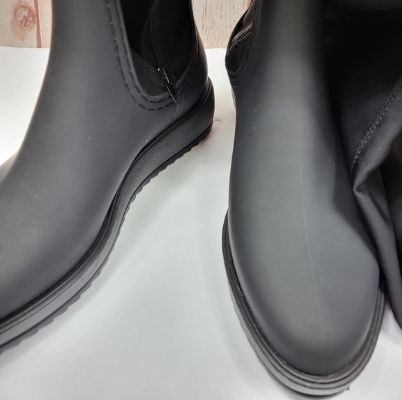 Jeffrey Campbell Monsoon Over the Knee Platform Rain Boot Size 11 - Picture 3 of 15